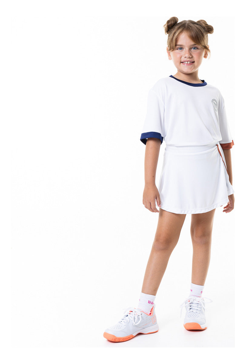 Saia Short Infantil Wilson Tour Ii Cor Branco