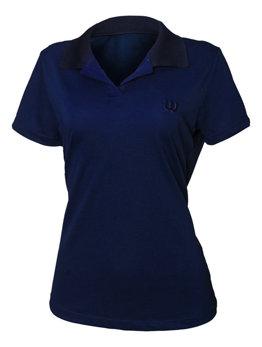 Camiseta Polo Feminina Wilson Tour Cor Marinho