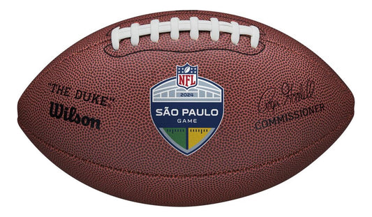 Bola De Futebol Americano Nfl Duke São Paulo - Cor Marrom