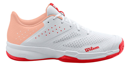 Tênis Feminino Wilson Kaos Stroke 2.0 Cor Branco E Coral