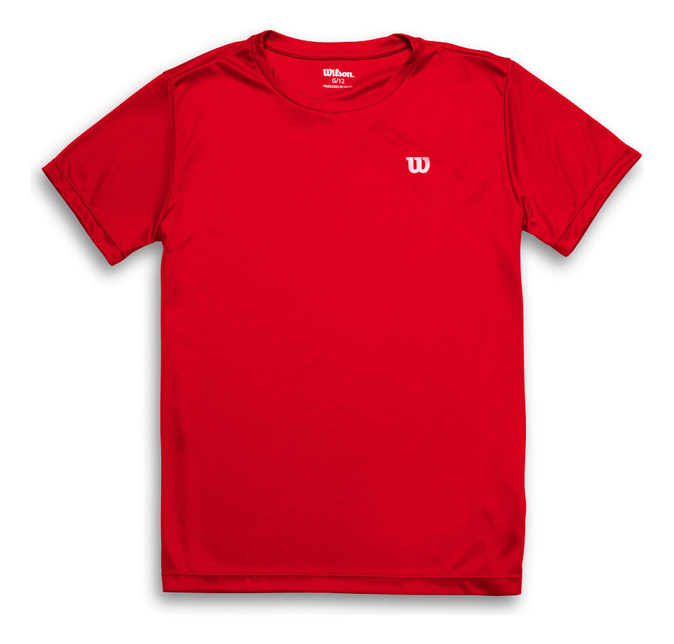 Camiseta Infantil Wilson Core Basic Cor Vermelho