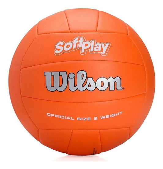 Bola De Vôlei Praia Wilson Soft Play - Toque Macio Cor Laranja