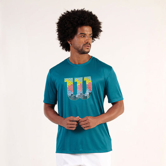 Camiseta Masculina Wilson Clay Iv Cor Azul