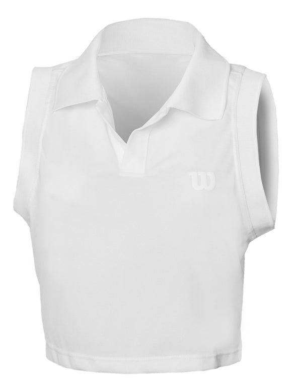 Regata Feminina Wilson Cropped Tour Cor Branco