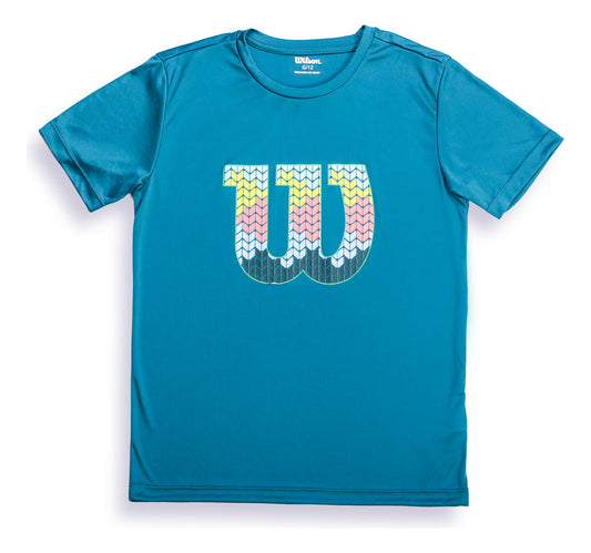 Camiseta Infantil Wilson Clay Iv Cor Azul